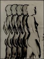 cca 1977 Trükkfotó, vintage negatív és vintage pozitív kép, 40x30 cm