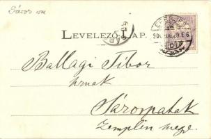 Eperjes, Presov; a XVI. században, Caraffa arcképe. Divald / in the 16th century