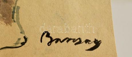 Barcsay jelzéssel: Női aktok. Akvarell, papír, 43×30 cm