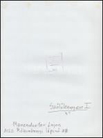 cca 1990 Menesdorfer Lajos (1941-2005) budapesti fotóművész hagyatékából 2 db feliratozott vintage f...