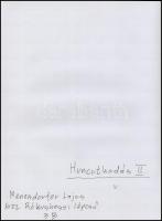 cca 1988 Menesdorfer Lajos (1941-2005) budapesti fotóművész hagyatékából 2 db feliratozott vintage f...