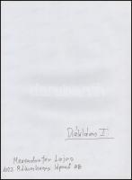 cca 1987 Menesdorfer Lajos (1941-2005) budapesti fotóművész hagyatékából 2 db feliratozott vintage f...