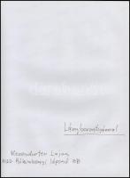 cca 1987 Menesdorfer Lajos (1941-2005) budapesti fotóművész hagyatékából 2 db feliratozott vintage f...