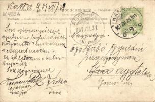 1907 Kassa, Kosice; A szombathelyi községi közigazgatási tanfolyamon végzett jegyzőknek a kassai Rák...