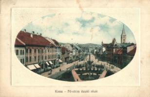 Kassa, Kosice; Fő utca északi része. Schönberg Károly kiadása / main street