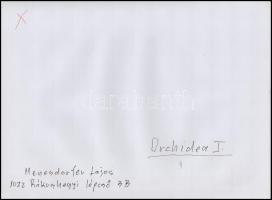 cca 1986 Menesdorfer Lajos (1941-2005) budapesti fotóművész hagyatékából 2 db feliratozott vintage f...