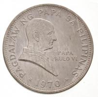 Fülöp-szigetek 1970. 1P Ag "VI. Pál pápa látogatása" T:2 
Philippines 1970. 1 Piso Ag &qu...
