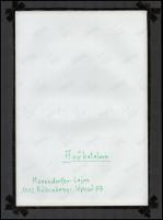 cca 1984 Menesdorfer Lajos (1941-2005) budapesti fotóművész hagyatékából 2 db feliratozott vintage f...