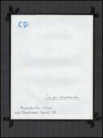 cca 1984 Menesdorfer Lajos (1941-2005) budapesti fotóművész hagyatékából 2 db feliratozott vintage f...