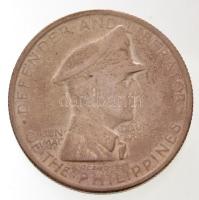 Fülöp-szigetek 1947S 1P Ag T:2,2- patina Philippines 1947S 1 Peso Ag C:XF,VF patina Krause KM#185