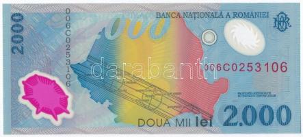 Románia 1999. 2000L "Napfogyatkozás" T:I Romania 1999. 2000 Lei "Solar eclipse" C:UNC