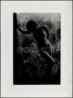 cca 1975 Aktfotók tétele, 4 db vintage fotó, egy jelzett, 37x21,5 cm és 40x30 cm között