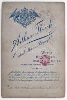 cca 1910 Ferenc József az íróasztalánál dolgozik. Keményhátú fotó / Emperor Franz Joseph working. 17...