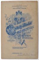 cca 1910 Marschalkó Rózsi (1887-1967) operaénekesnő keményhátú fotója 11x17 cm