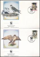 1992 WWF: Északi sólyom sor Mi 776-779 + 4 db FDC