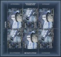 Europa CEPT Space Research stampbooklet sheet, Europa CEPT Csillagászat bélyegfüzetlap