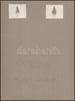 cca 1977 Zsigri Oszkár (1933-?) budapesti fotóművész hagyatékából 2 db vintage fénykép, az egyik fel...