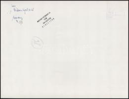 cca 1984 Zsigri Oszkár (1933-?) budapesti fotóművész hagyatékából 2 db vintage fénykép, az egyik fel...