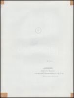 cca 1975 Gebhardt György (1910-1993) budapesti fotóművész hagyatékából 2 db vintage fénykép, felirat...