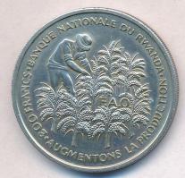 Ruanda 1972. 200Fr Ag "A függetlenség 10. évfordulója" T:1- 
Rwanda 1972. 200 Francs Ag &...