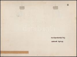 cca 1973 Gebhardt György (1910-1993) budapesti fotóművész hagyatékából 2 db vintage fénykép, felirat...