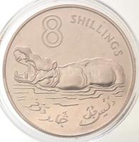 Gambia 1970. 8Sh Ag "Víziló" T:PP felületi karc
Gambia 1970. 8 Shillings Ag "Hippopo...