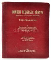 Lótenyésztés: Minden pedigreek könyve. (Magyarország és Német-Ausztria) Őszi-rendszer. Öt generációs pedigreek minden segédeszköz nélkül pillanatok alatt.  Bp., 1928, Őszi Kornél, (Egyesült Kő-, Könyvny.) XVIII, 112 p. Kiadói, aranyozott bőrkötésben. Jó állapotban.