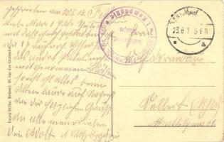 WWI K.u.k. military. Soldiers in front of a Bureau d'Octroi probably in a Belarusian town. Geor...