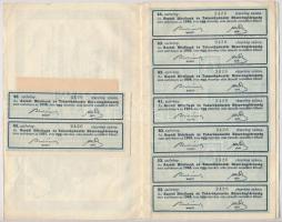 Aszód 1930. "Aszódi Hitelbank és Takarékpénztár Részvénytársaság" részvénye 20P-ről, szára...