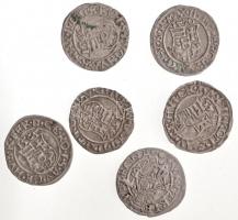 1565K-B Denár Ag "I. Ferdinánd" + 1566K-B - 1576K-B Denár Ag "Miksa" (5xklf) T:2...