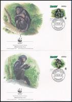 1997 WWF: Bonobó négyestömb Mi 1339 A-1342A