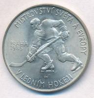 Csehszlovákia 1985. 100K Ag "Jégkorong bajnokság" T:1-  Czechoslovakia 1985. 100 Korun Ag "Ice Hockey Championships" C:AU Krause KM#117