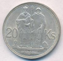 Szlovákia 1941. 20K Ag "Cirill és Metód" T:1- Slovakia 1941. 20 Korun Ag "St. Kyrill and St. Methodius" C:AU Krause KM#7.1