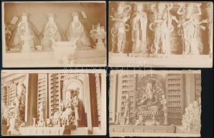 cca 1910 Japáni buddhista emlékek, 6 db fotólap, 14×9 cm /

cca 1910 Japanese Buddhist monuments (...