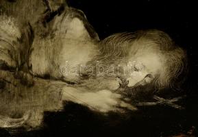 Szász Endre (1926-2003): Álom. Olaj, farost, jelzett, keretben, 65×53 cm