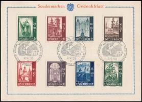 Emléklapon az 1958-as Bécsi vásár alkalmi bélyegzéssel, Viennese fair of 1958  memorial sheet