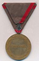Ausztria 1932. "Háborús Emlékérem 1914-1918" aranyozott Br kitüntetés nem saját mellszalag...