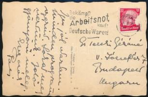 cca 1933 Teleki Pál későbbi miniszterelnök saját kézzel írt levelezőlapja édesanyja részére