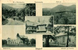 9 db RÉGI magyarországi városképes lap; Parádfürdő, Balaton, Eger, Diósjenő, Mátyásföld. Jó minőség ...