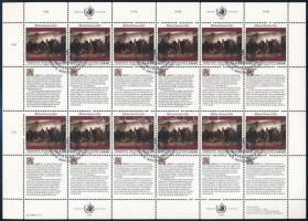 Emberi jogok nyilatkozata (II). kisívsor Declaration of Human Rights (II). mini sheet set