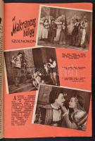 1952-1955 Színház és Mozi, 37 db, változó, többségében szakadozott, kissé viseltes állapotban