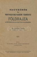 Dr. Juhász Vince: Nagykőrös és Pest-Pilis-Solt-Kiskun vármegye földrajza a népiskolák III. osztálya számára. Kiadja: Nagykőrös, Kocsér, Kécske Hiradójának szerkesztősége. Nagykőrös, 1924, Első Nagykőrösi Ottinger Könyvnyomda, 54 p. Kiadói papírkötés.