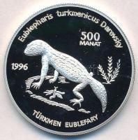 Türkmenisztán 1996. 500M Ag Gekkó T:PP felületi karc Turkmenistan 1996. 500 Manat Ag Gecko C:PP slightly scratched Krause KM#11