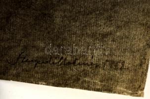 Szegedi Molnár Géza (1906-1970): Férfi portré. Szén, papír, jelzett, kis szakadással, 56x46 cm