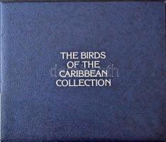 "A Karib-térség madarai" sorozat érmei, teljes sorozat, eredeti dísztokban, tanúsítvánnyal...