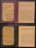 1953 2 db sztahanovista kitüntetési igazolvány szállítómunkás részére