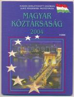 2004. 1c-2E Euro próbaveretek (8xklf) fémpénz szettben, díszkiadás T:BU