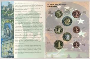 2004. 1c-2E "Euro próbaveretek" (8xklf) fémpénz szettben, díszkiadás T:BU