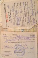 Vegyes papírrégiség tétel: meghívók, levelek, stb., érdekes, átnézésre érdemes anyag