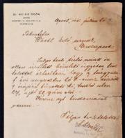 cca 1910 Különféle peres iratok, irattöredékek: gyilkossági kísérlet, stb., összesen 5 db